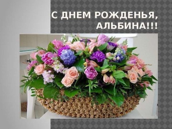 С днём рождения Альбина