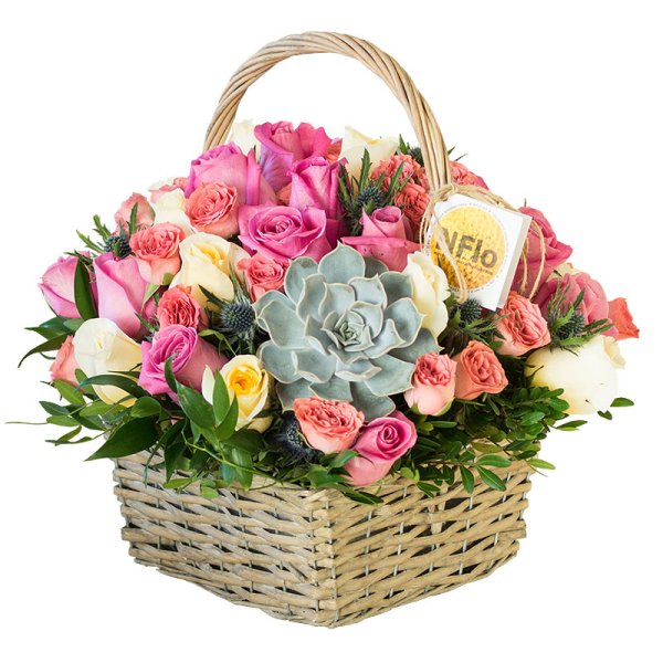 Красивые корзинки с цветами