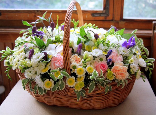 Корзина с цветами