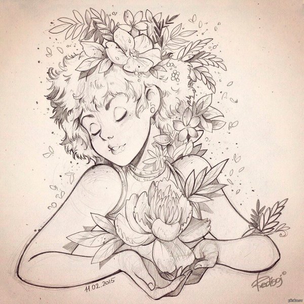 Скетч в цвете