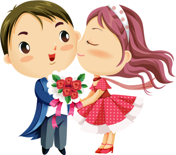 Мальчик и девочка мультяшные