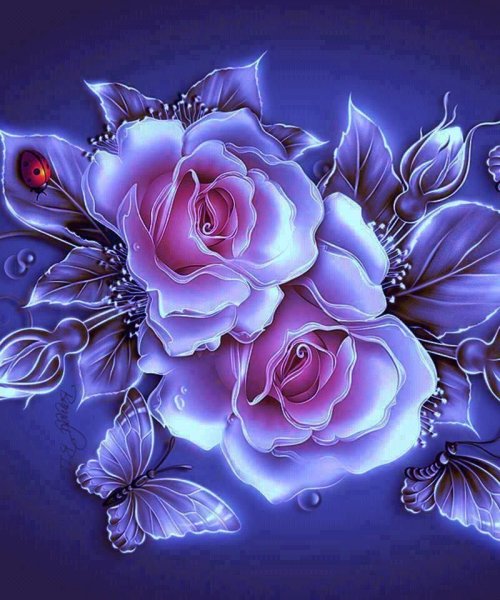 Красивые цветы фэнтези