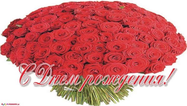 Шикарный букет роз с юбилеем