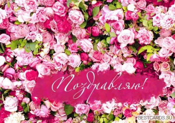 Цветы с надписью поздравляем