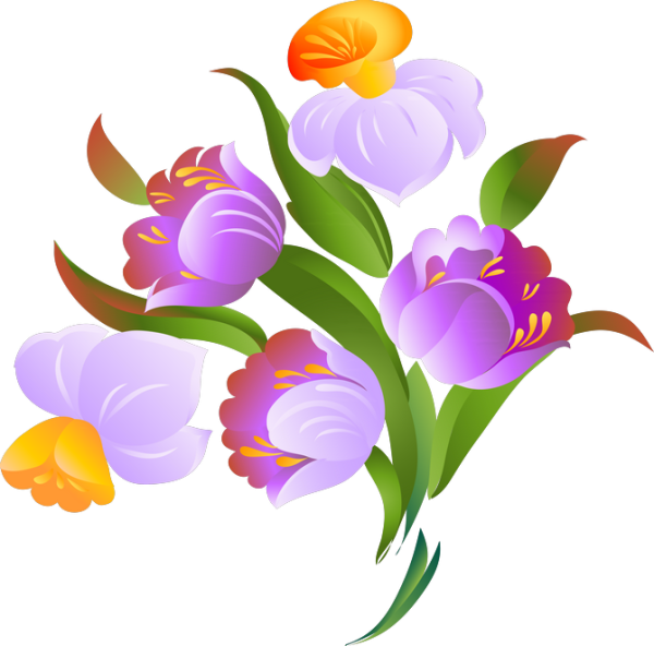 Цветок мультяшный