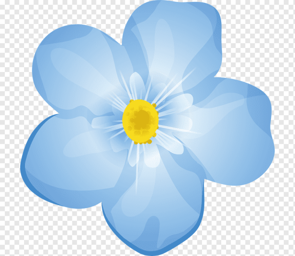 Синие цветочки для детей