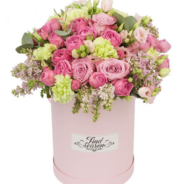 Красивые букеты в коробках