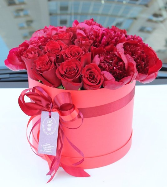 Красивые коробки с цветами с днем рождения