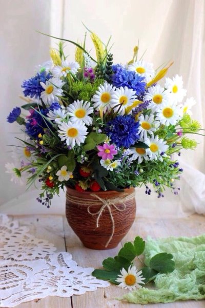 Ромашки и васильки