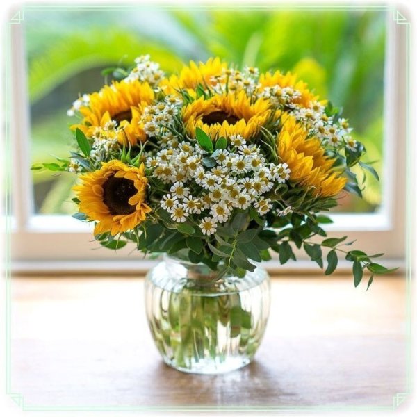 Букеты полевых цветов с пожеланием доброго утра