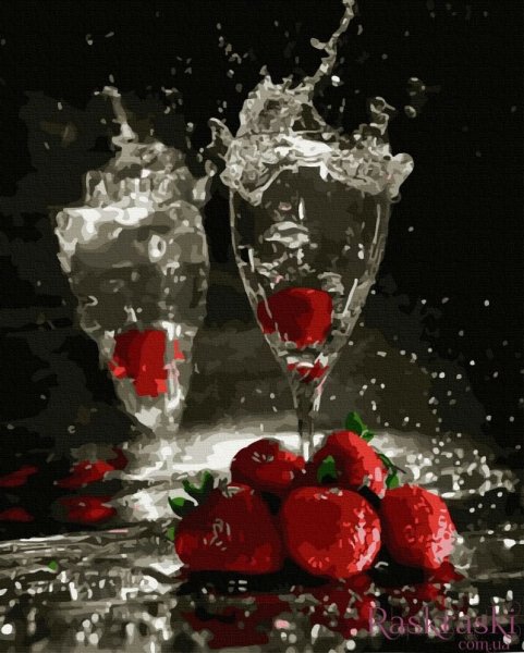 Шампанское с клубникой