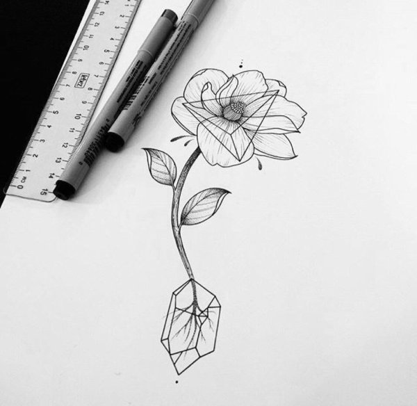 Как нарисовать миниатюрные цветы ручкой — быстрый набросок большого количества цветов