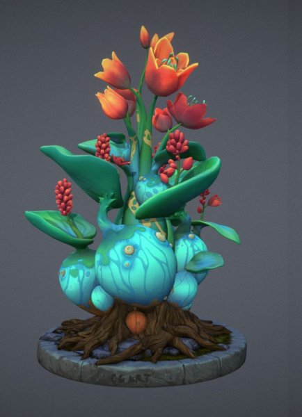 Цветы фэнтези арт концепт