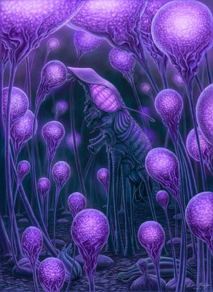 Инопланетный цветок 3д модель