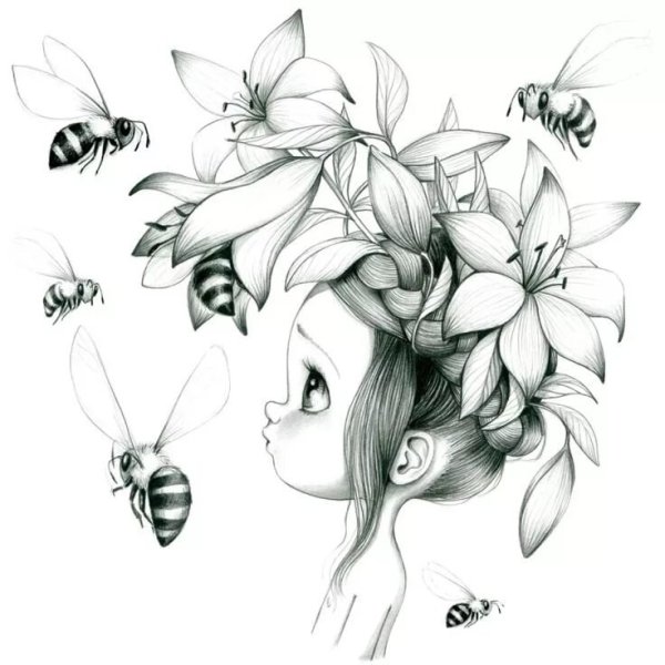 Срисовки карандашом красивые сложные