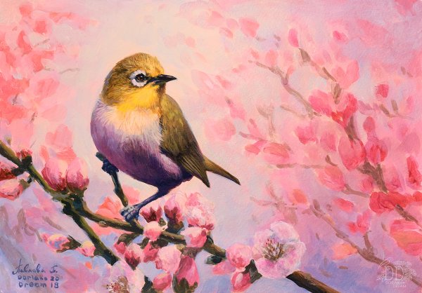 Картина птицы