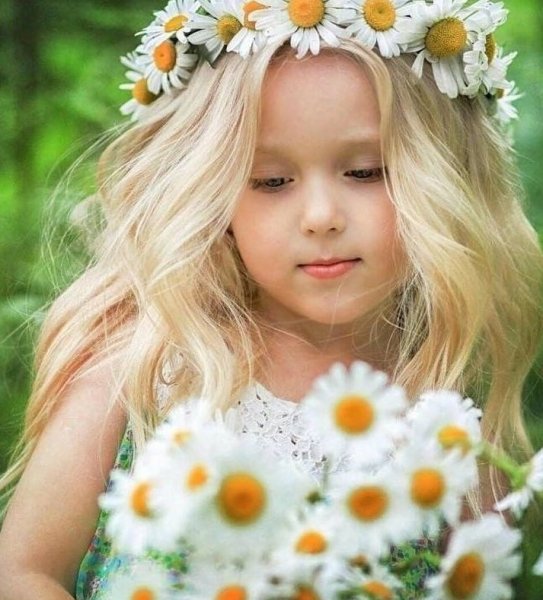 Девочка на лугу