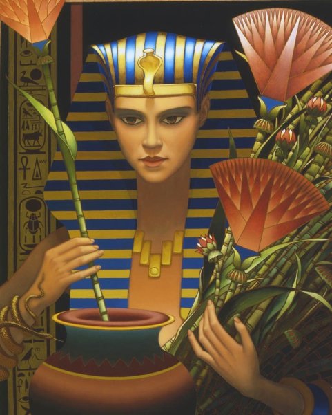 Нефертити с лотосом