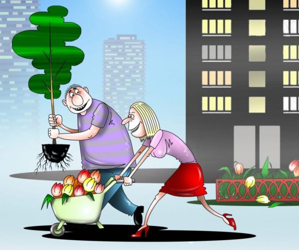 Воруют цветы