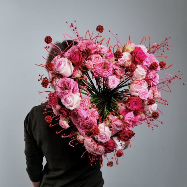 Туфли из цветов