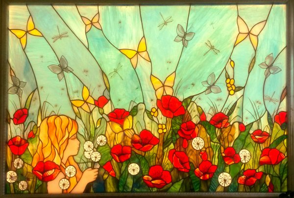 Цветочный витраж