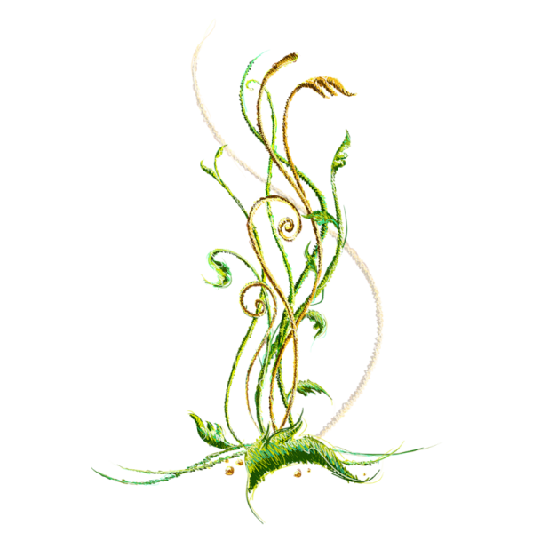 Вензель из растений