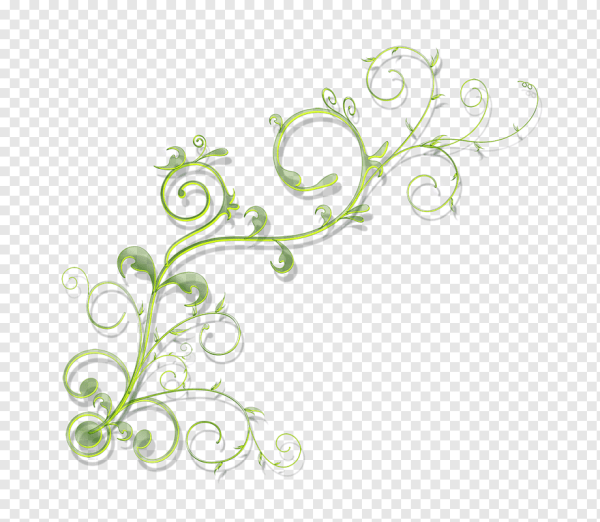 Красивая виньетка на прозрачном фоне