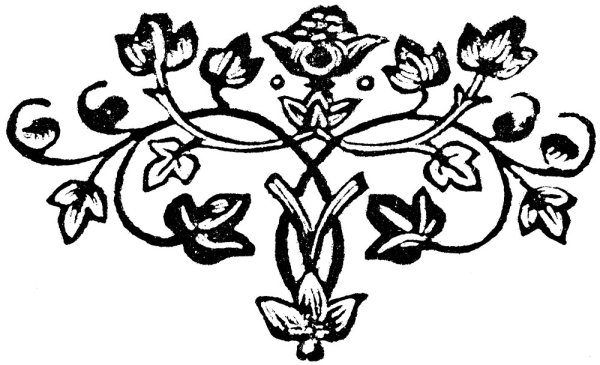 Растительный орнамент виньетка