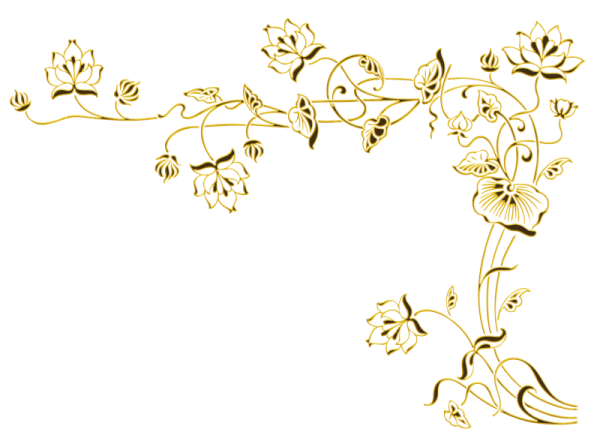 Рамка уголок на прозрачном фоне