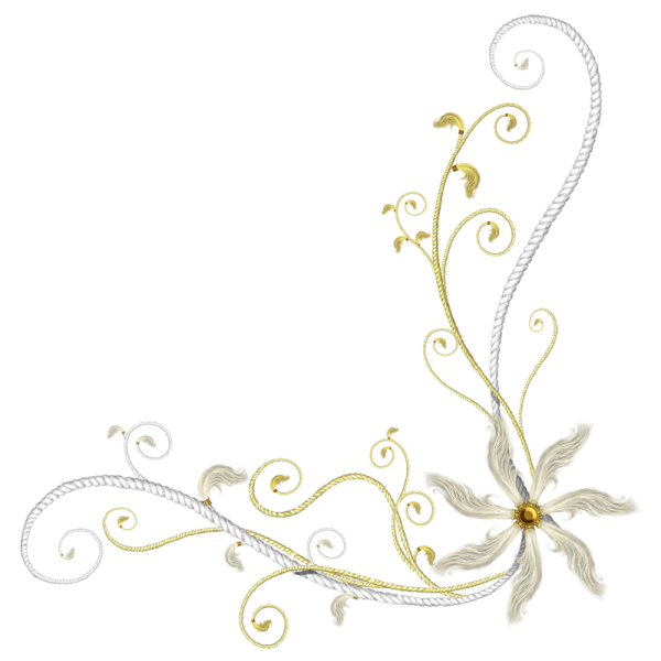 Рамка уголок на прозрачном фоне