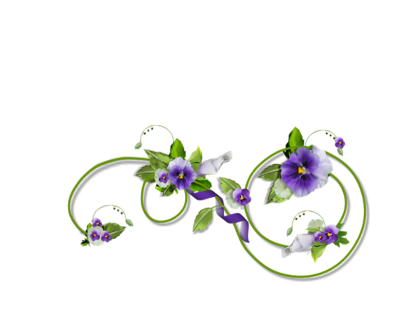 Цветочная виньетка