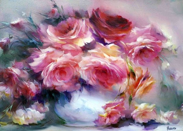 Владимир Бабич картины розы