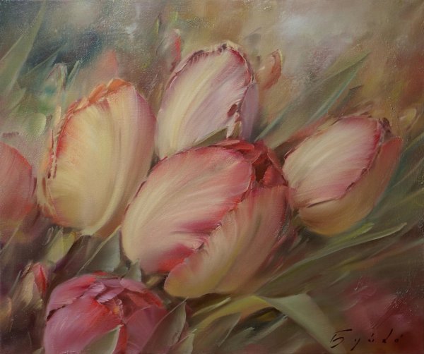 Картины Олег Буйко цветы