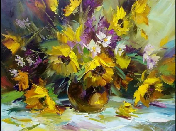 Живопись мастихином картины Сергеев художник