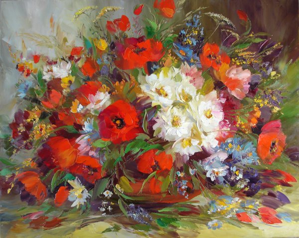 Цветы живопись