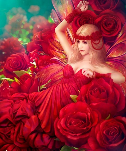 Девушка в Красном фэнтези