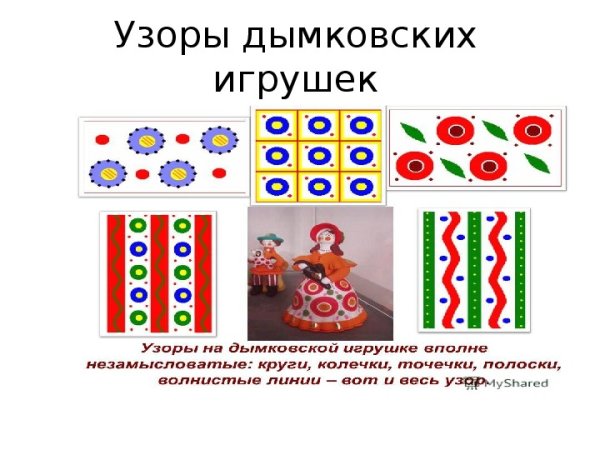 Дымковская игрушка узоры и орнаменты
