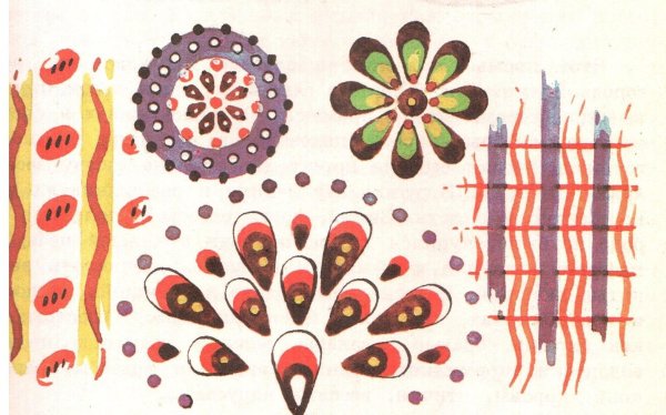 Алгоритм рисования дымковской росписи