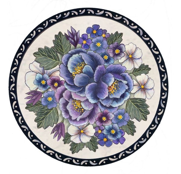 Круглые орнаменты для декупажа