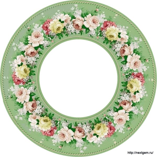 Цветочные бордюры для декупажа