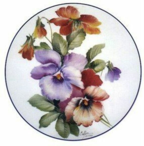 Decoupage/"Анютины глазки".