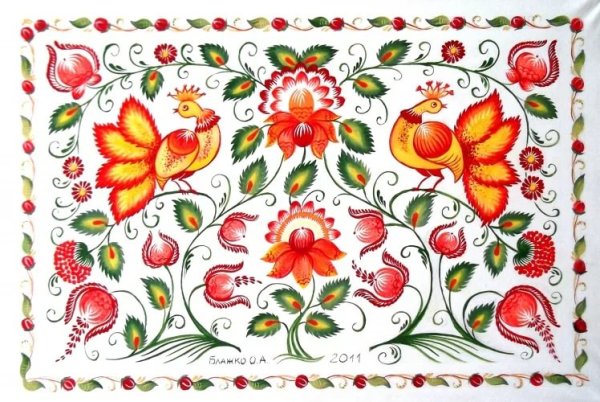 Птица Сирин лубок