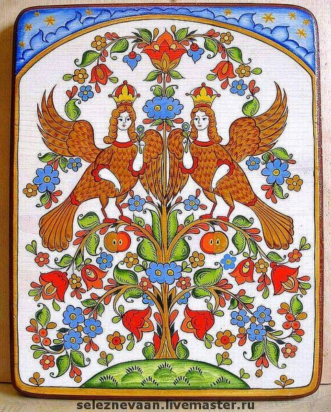 Сирин алконост Гамаюн Билибин