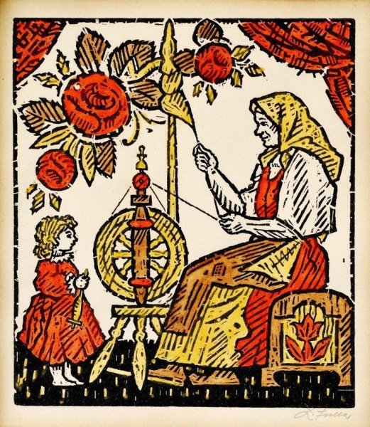 Росписи Северной Двины пермогорская