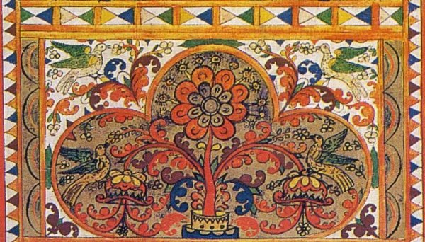 Русский лубок медведь