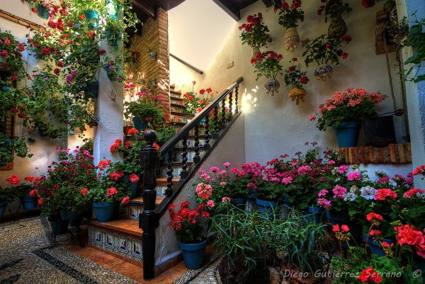 Патио внутренний дворик в Испании