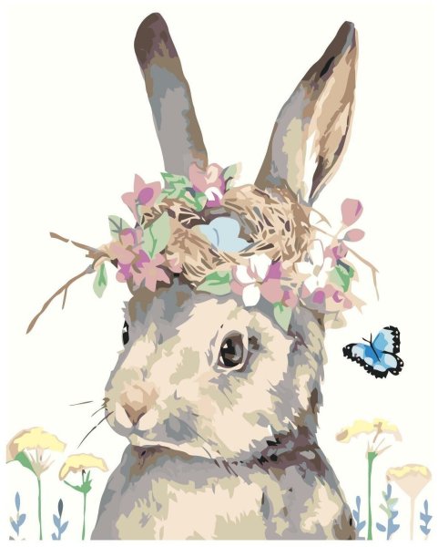 Заяц с цветочком