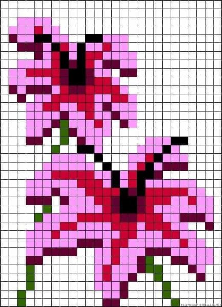 Жаккардовые розы спицами