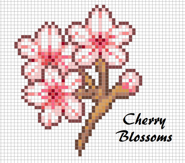 Вышивка по петлям цветы