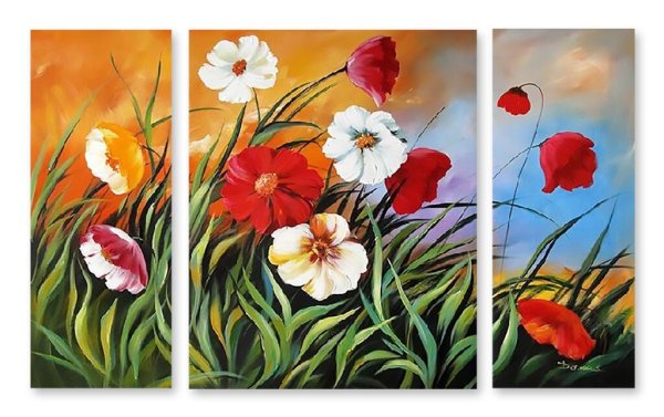 Триптих цветы